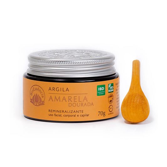 Máscara Facial de Argila BioEssência Dourada