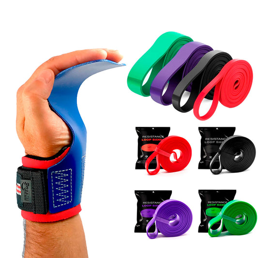 Kit Hand Grip Legacy Skyhill USA e Super Bands Elásticos 4un