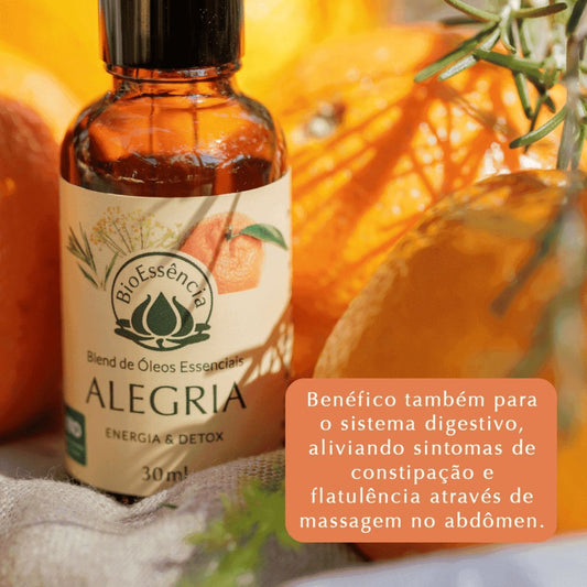 Blend Alegria Com Óleos Essenciais Natural 30ml BioEssência