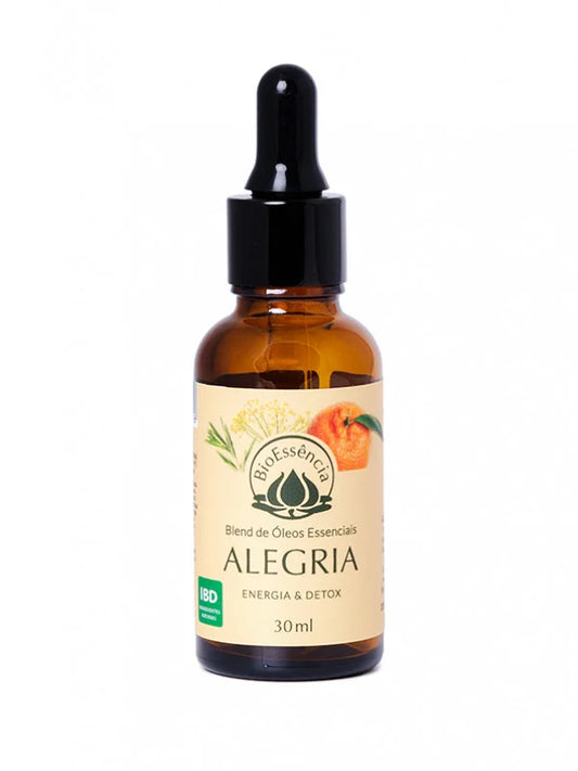 Blend Alegria Com Óleos Essenciais Natural 30ml BioEssência