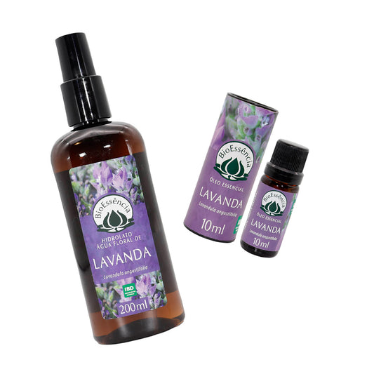 Kit Hidrolato + Óleo Essencial de Lavanda BioEssência