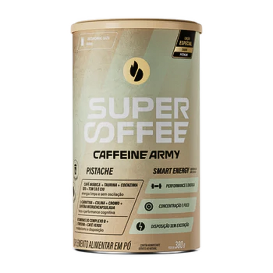 SuperCoffee Café Energético Foco Caffeine Army Pistache 380g