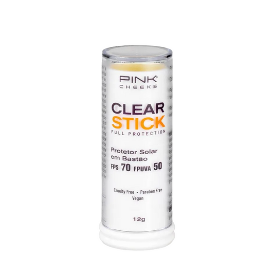 Protetor Solar Filtro Clear Stick FPS 70 12g Pink Cheeks