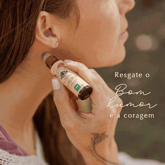 Blend Alegria Roll on Com Óleos Essenciais Natural 10ml BioEssência