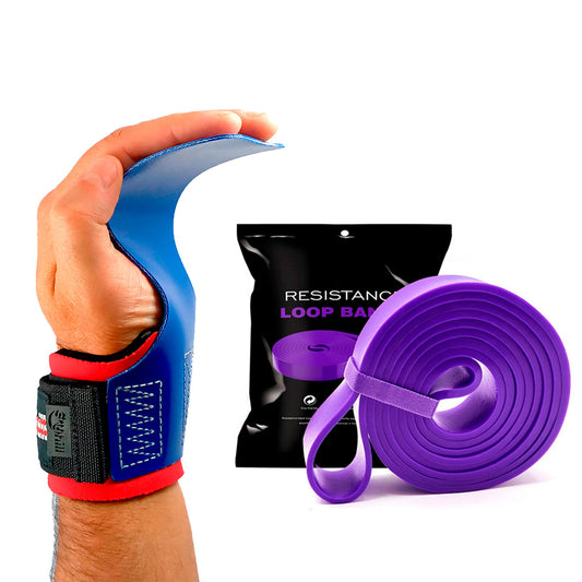 Kit Hand Grip Legacy Skyhill USA e Super Band Roxo até 45kg