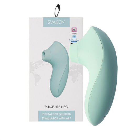 Vibrador e Sugador Pulse Lite Neo Verde Svakom