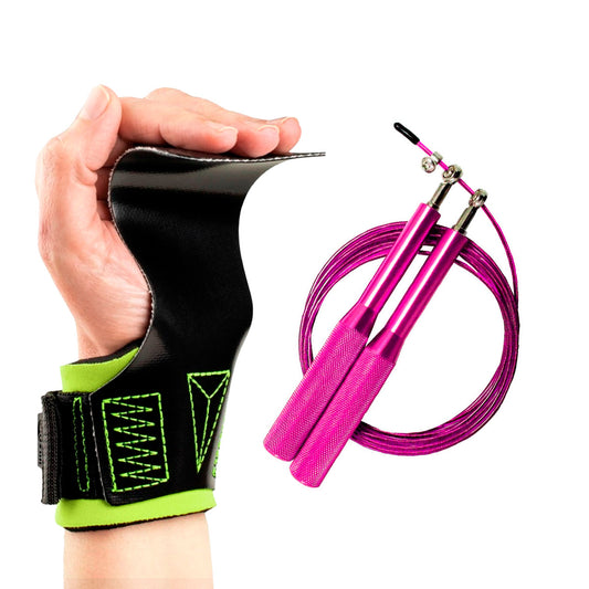 Kit Hand Grip Legacy Skyhill Colors e Corda Speed Aço Rosa