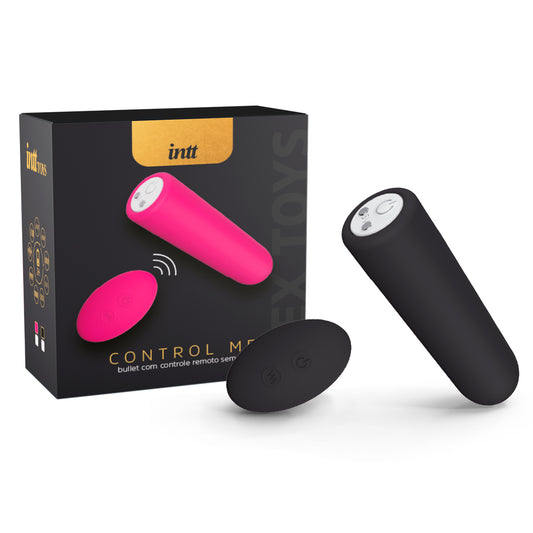 Vibrador Bullet Sem Fio Control Me com Controle Preto Intt