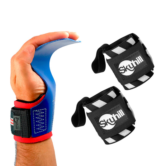 Kit Hand Grip Legacy Skyhill USA e Munhequeira Listrada