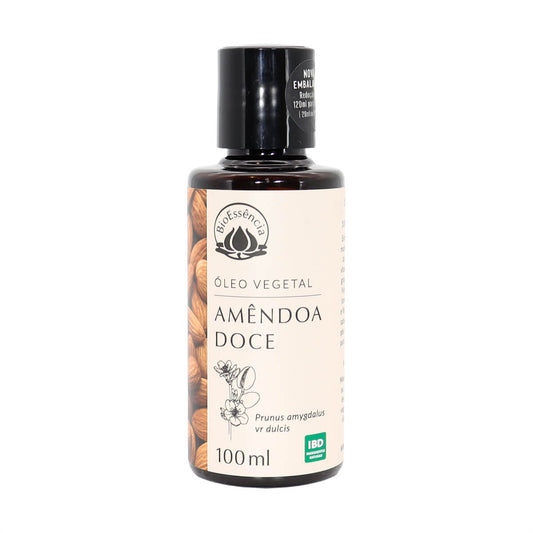 Óleo Vegetal de Amêndoa Doce para Pele e Cabelo 100ml