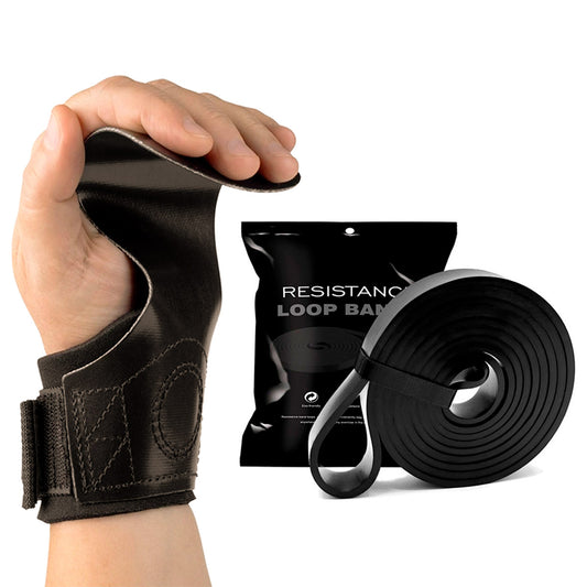 Kit Hand Grip CF Skyhill Cross e Super Band Preto Médio 26kg