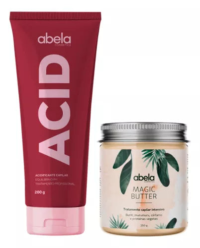 Kit Acidificante Acid + Máscara Magic Butter Abela Cosmetics