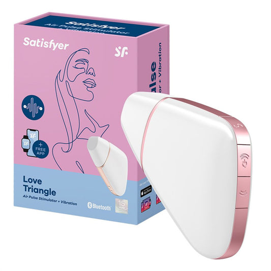 Vibrador e Sugador Satisfyer Love Triangle App Branco