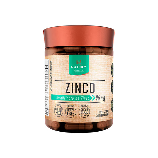 Zinco Nutrify Bisglicinato de Zinco 60 Cápsulas