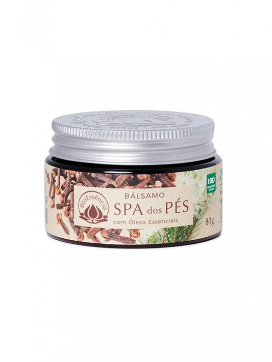 Bálsamo Spa dos Pés Com Óleos Essenciais Natural 80g BioEssência