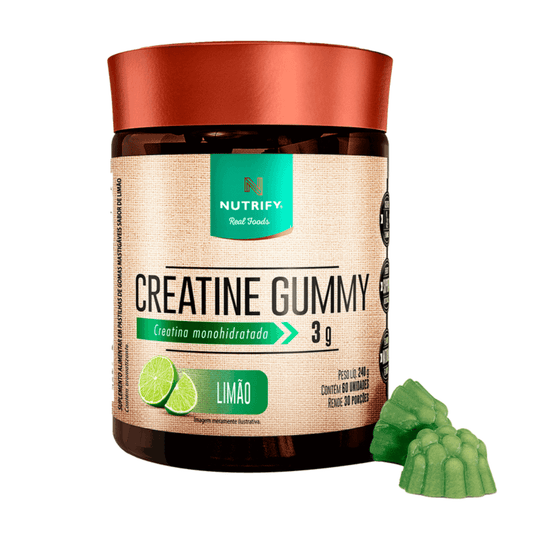 Creatine Gummy Limão 60 Gomas Nutrify