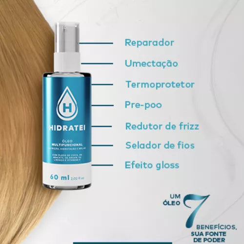 Óleo Capilar Multifuncional 60ml Hidratei