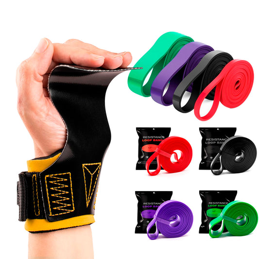 Kit Hand Grip Legacy Skyhill Colors e Super Band Elásticos 4un