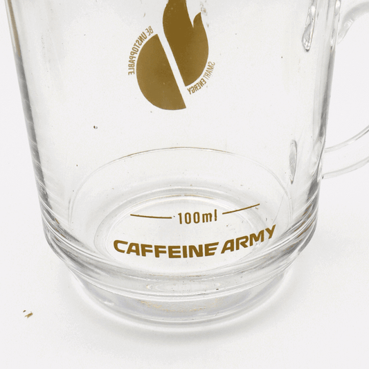 Caneca Melhor Versão SuperCoffee Caffeine Army Transparente