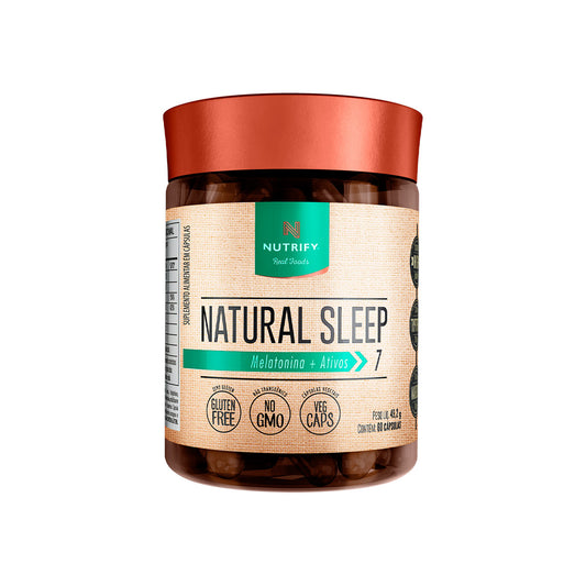 Natural Sleep Melatonina Nutrify 60 Cápsulas