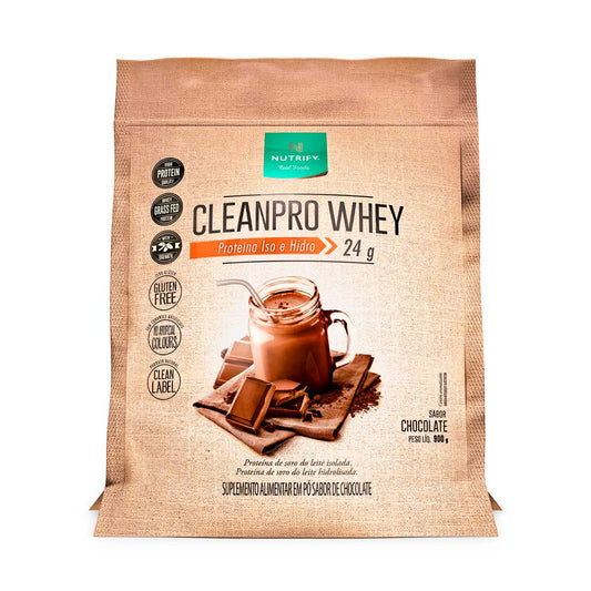 CleanPro Whey Protein Isolado e Hidrolisado Nutrify 900g