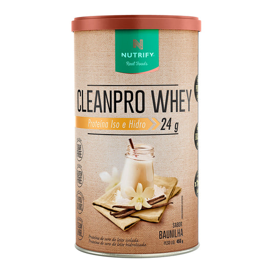 CleanPro Whey Protein Isolado e Hidrolisado Nutrify 450g