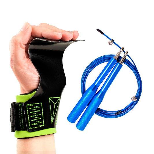 Kit Hand Grip Legacy Skyhill Colors e Corda Speed Aço Azul