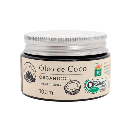 Óleo Vegetal de Coco Orgânico para Pele e Cabelo 100ml