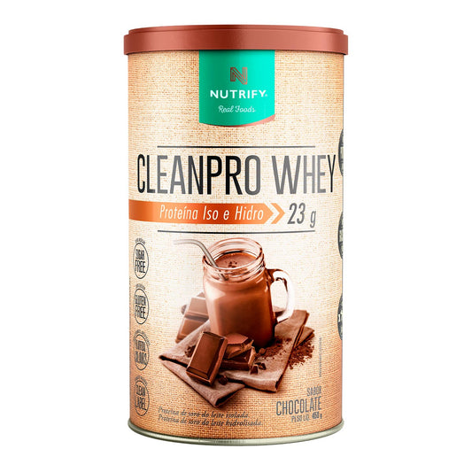 CleanPro Whey Protein Isolado e Hidrolisado Nutrify 450g